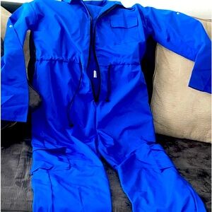 Zip front cargo jumpsuit